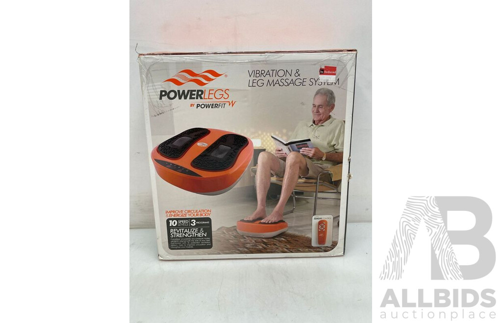 Powerfit Power Legs Vibration Plate Foot Massager - Brand New