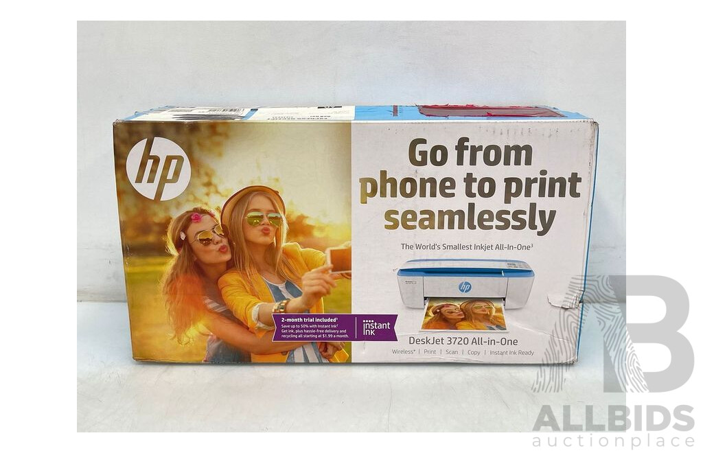 HP DeskJet All-in-One Wireless Multi Function Home Office Printer Scan Copy - Brand New