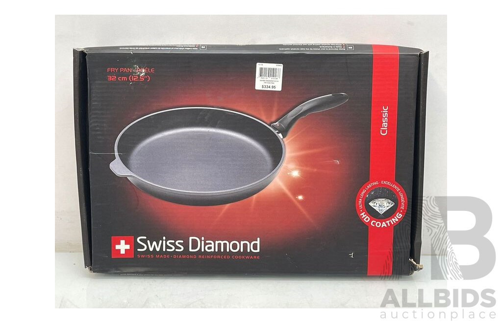 Swiss Diamond 32cm Frying Pan - Brand New - RRP $335