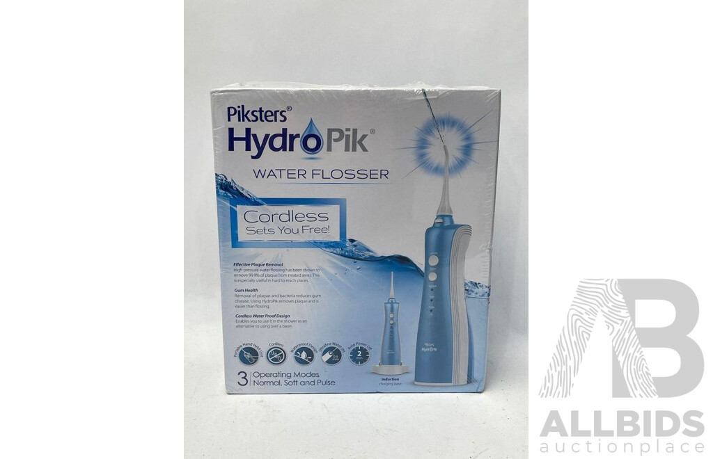 Piksters HydroPik Water Flosser Cordless - Brand New - RRP $99