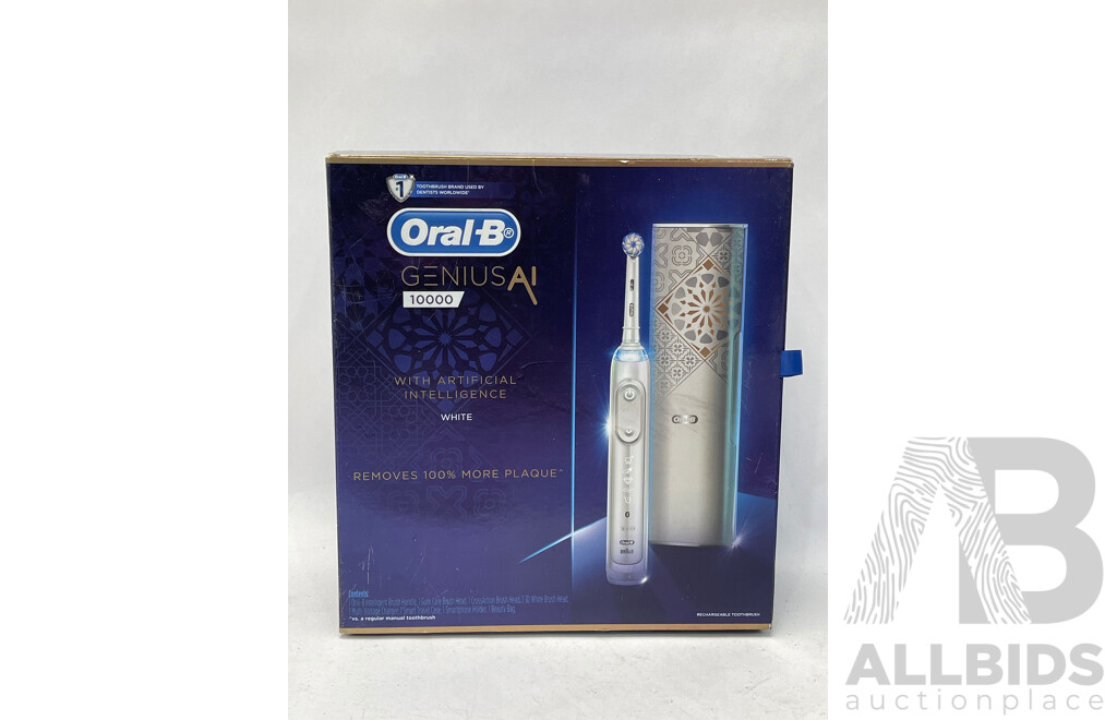 Oral-B Genius AI 10000 Electric Toothbrush - Brand New - RRP $499