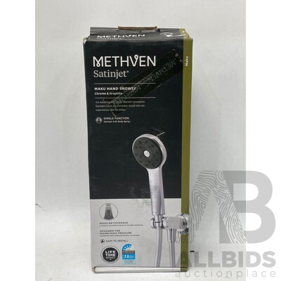 Methven  Maku Satinjet Handset WELS 3 Star 9L/min - Brand New - RRP $162