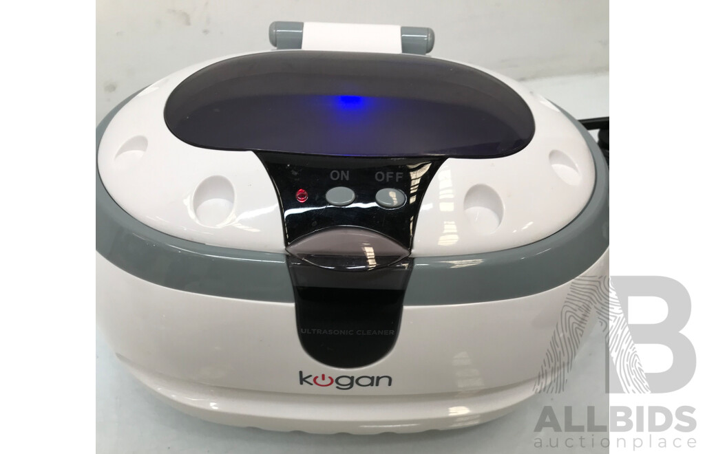 Kogan Ultrasonic Jewellery Cleaner and Vintage Kaz DynaSteam 76 Vaporizer - Lot of 2