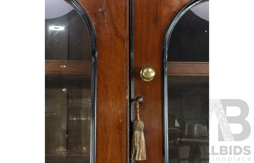 Early Victorian Mahogany Campaign Bookcase