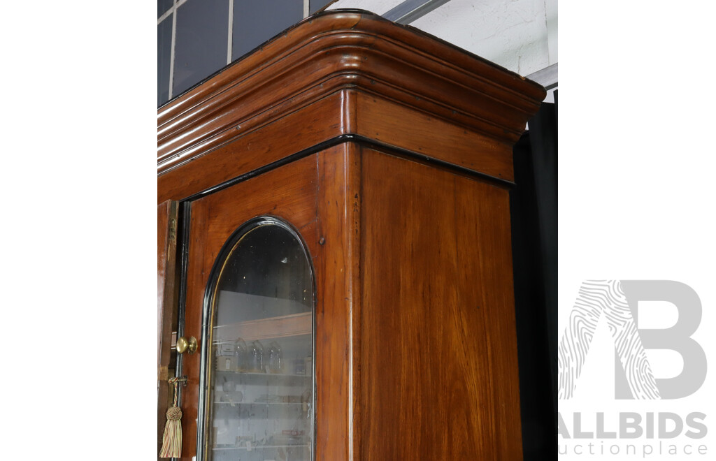 Early Victorian Mahogany Campaign Bookcase