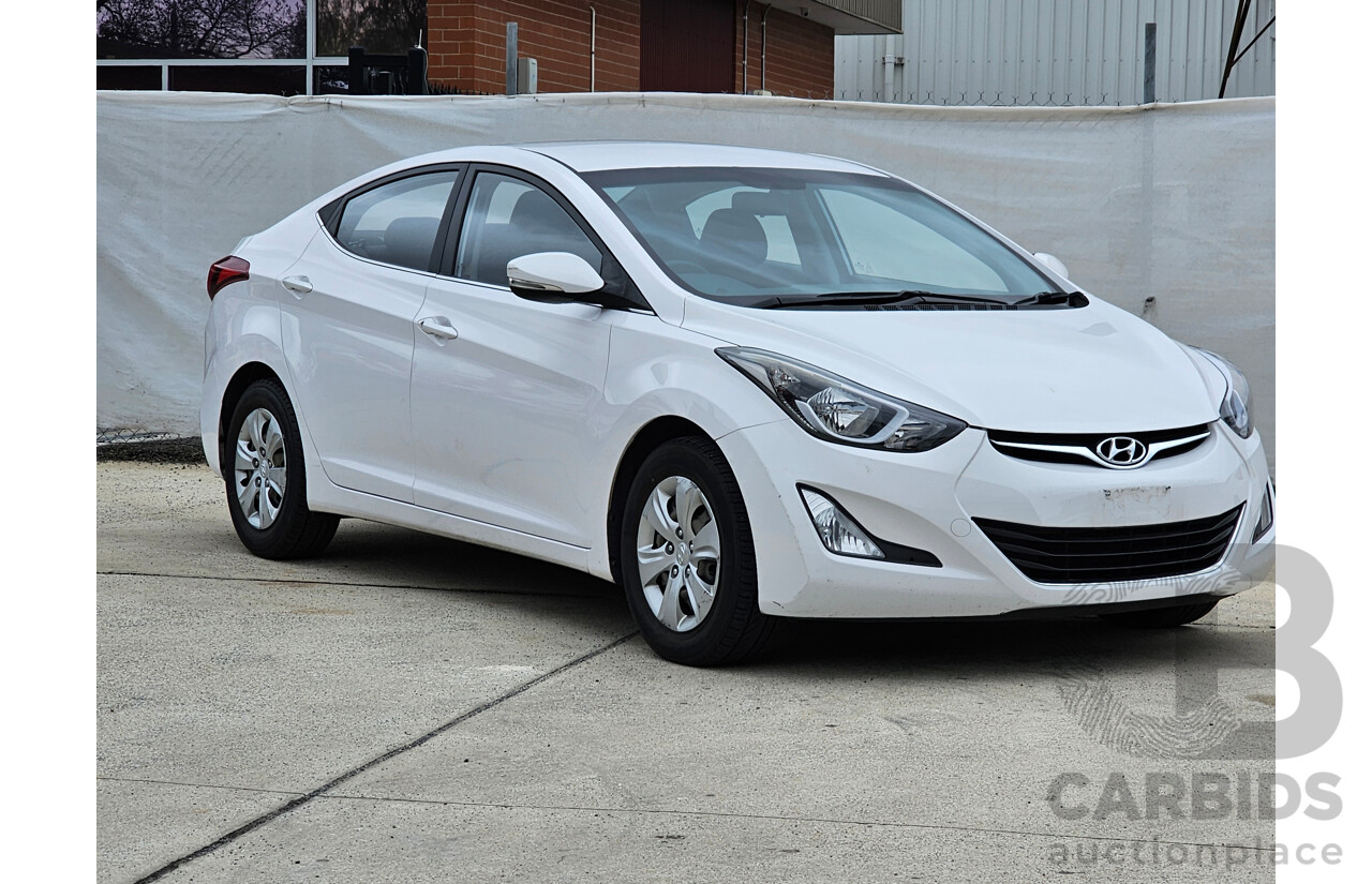 1/2014 Hyundai Elantra Active MD SERIES 2 (MD3) 4d Sedan White 1.8L