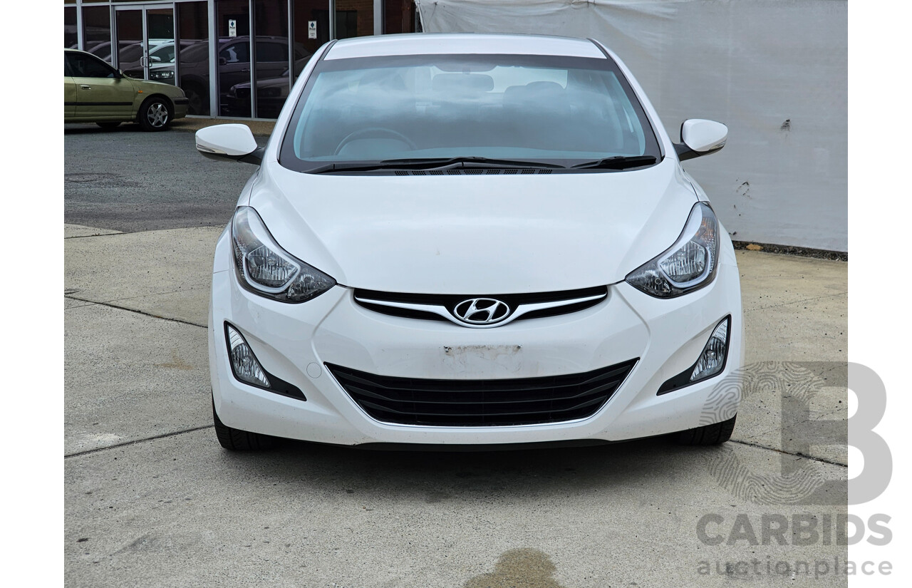 1/2014 Hyundai Elantra Active MD SERIES 2 (MD3) 4d Sedan White 1.8L