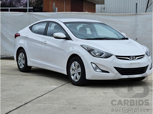 1/2014 Hyundai Elantra Active MD SERIES 2 (MD3) 4d Sedan White 1.8L