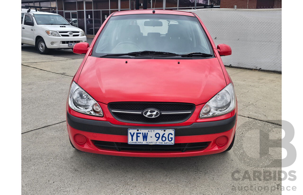 7/2009 Hyundai Getz S TB MY09 3d Hatchback Red 1.4L