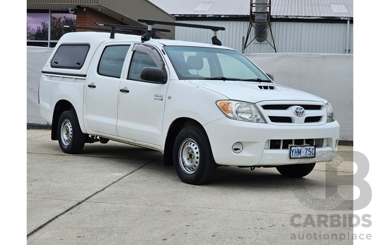 7/2006 Toyota Hilux SR KUN16R Dual Cab P/Up White 3.0L