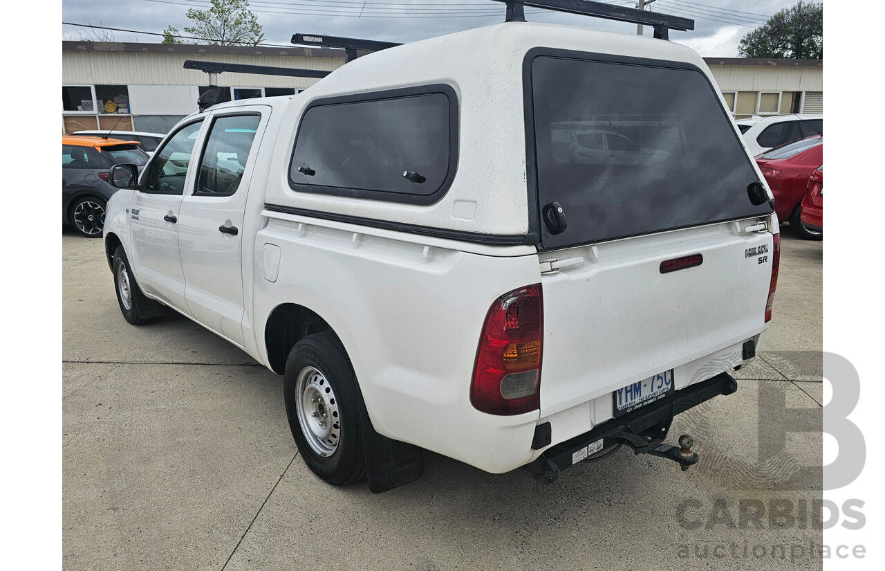 7/2006 Toyota Hilux SR KUN16R Dual Cab P/Up White 3.0L