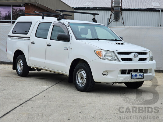 7/2006 Toyota Hilux SR KUN16R Dual Cab P/Up White 3.0L