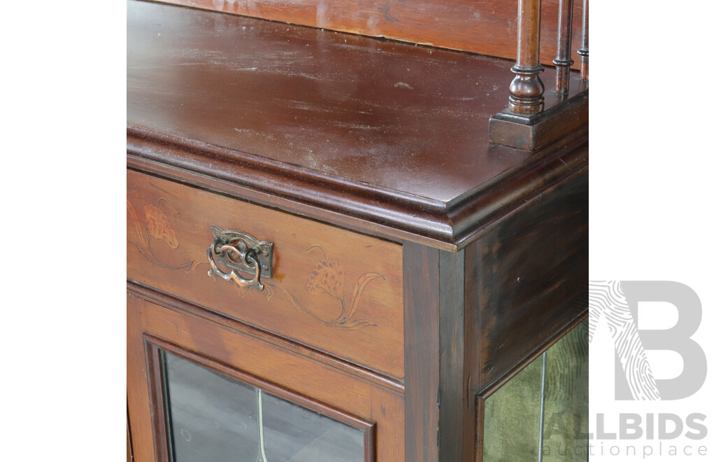 Art Nouveau Mahogany Parlour Cabinet