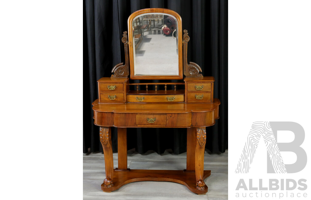 Victorian Mahogany Mirrored Back Dresser