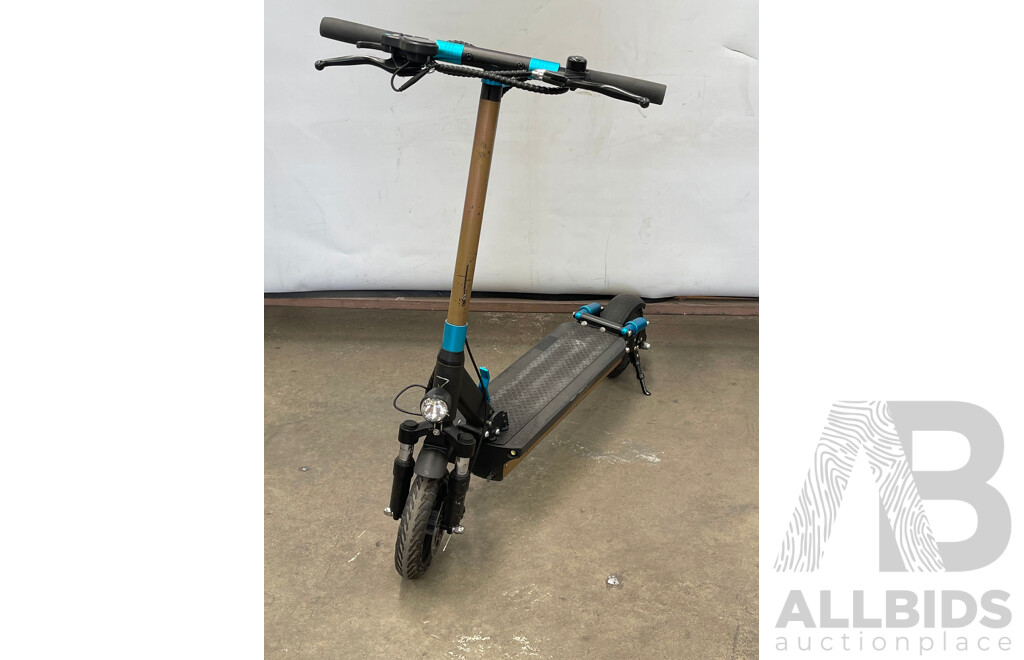 Black and Gold Electric Scooter