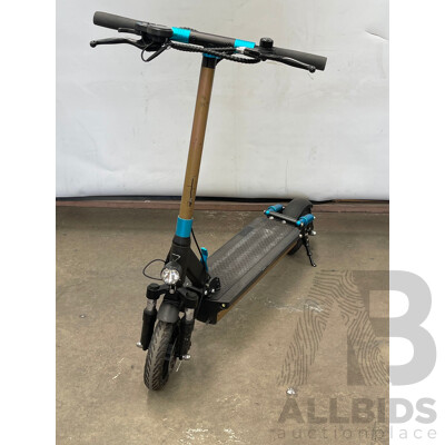 Black and Gold Electric Scooter