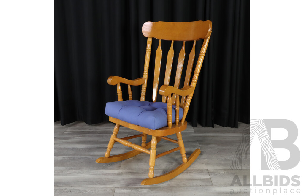 Elm Spindle Back Rocking Chair