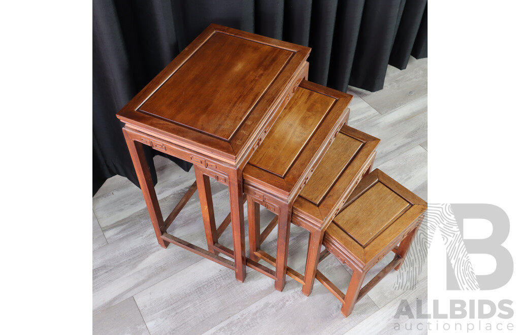  Nest of Four Chinese Side Tables