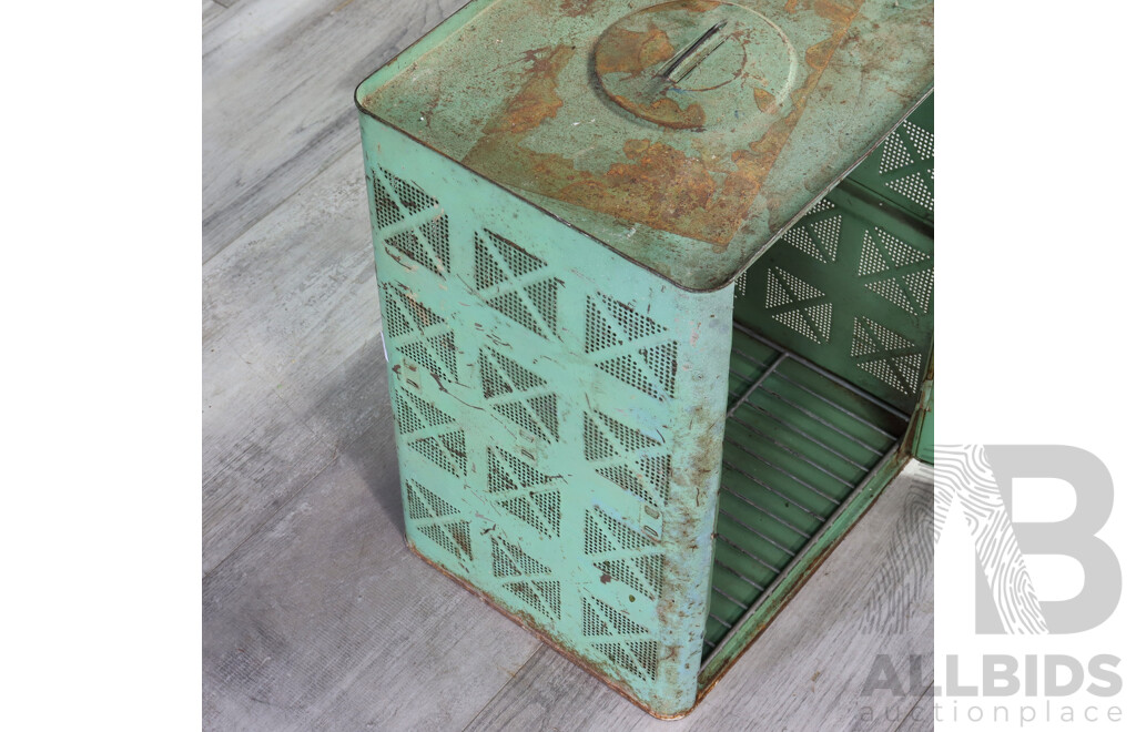 Vintage Willow Metal Meat Safe