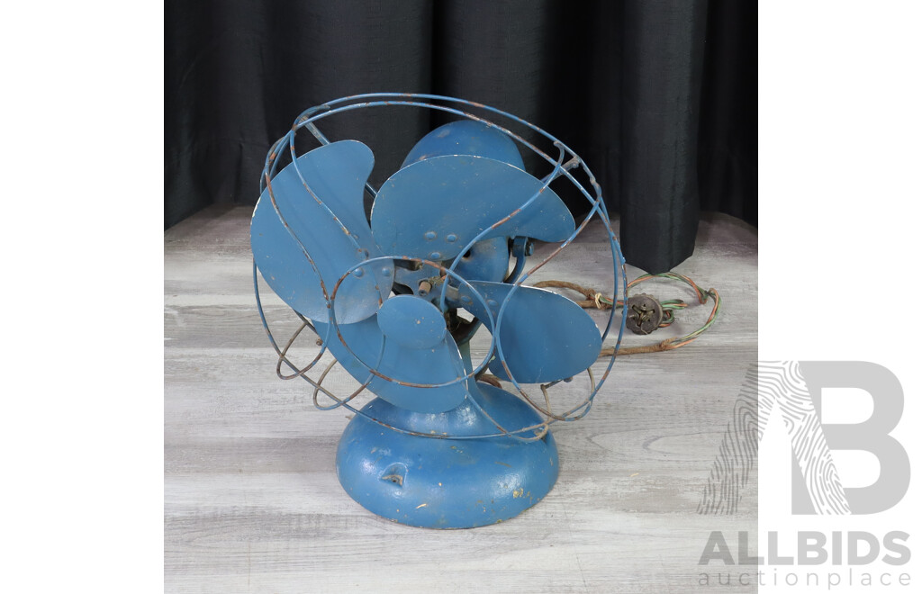 Vintage Cast Iron Desk Fan