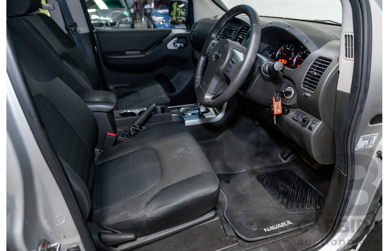 06/2012 Nissan Navara ST (4x4) D40 MY12 4d Dual Cab P/Up Silver Turbo Diesel 2.5L