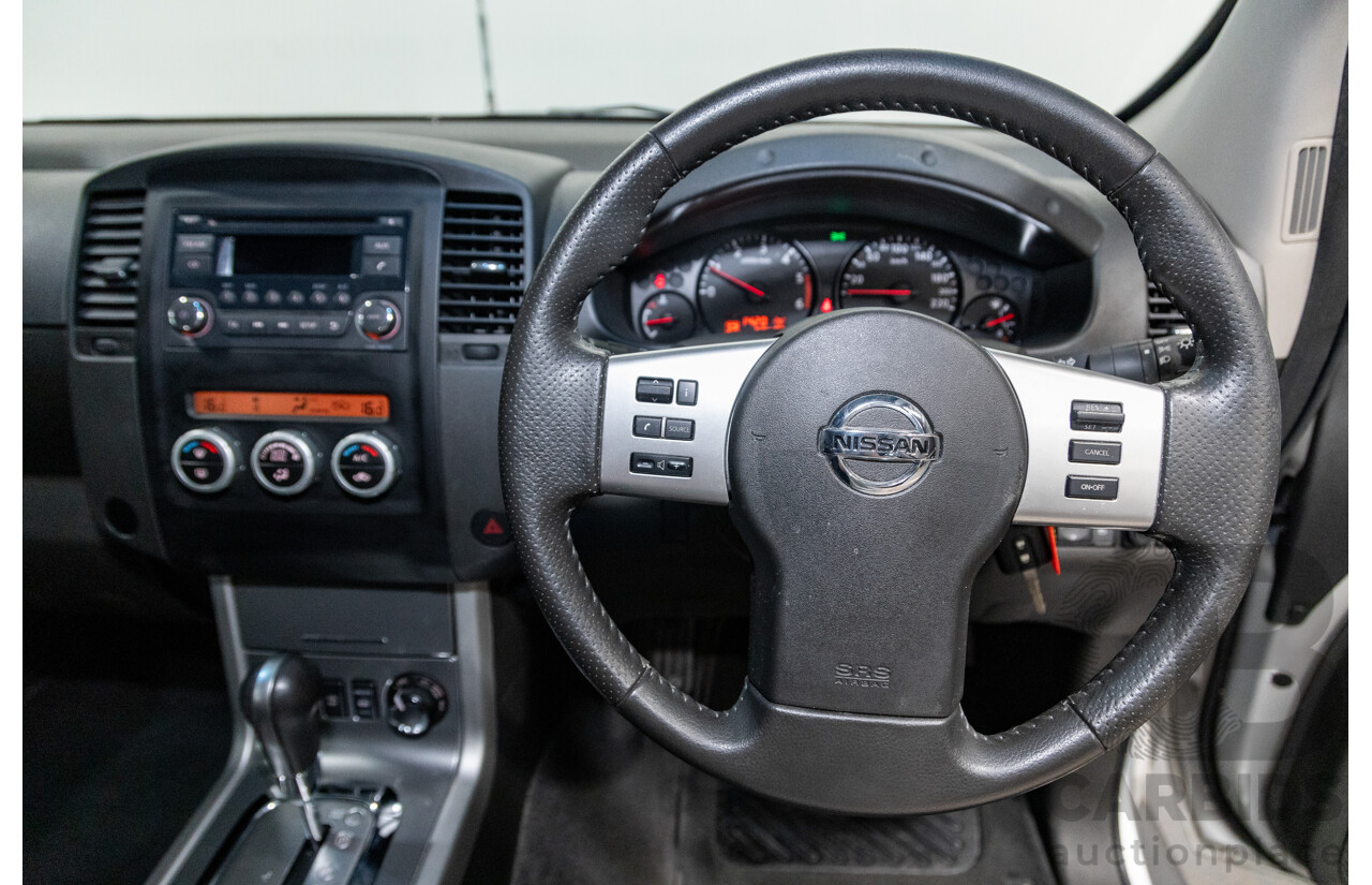 06/2012 Nissan Navara ST (4x4) D40 MY12 4d Dual Cab P/Up Silver Turbo Diesel 2.5L