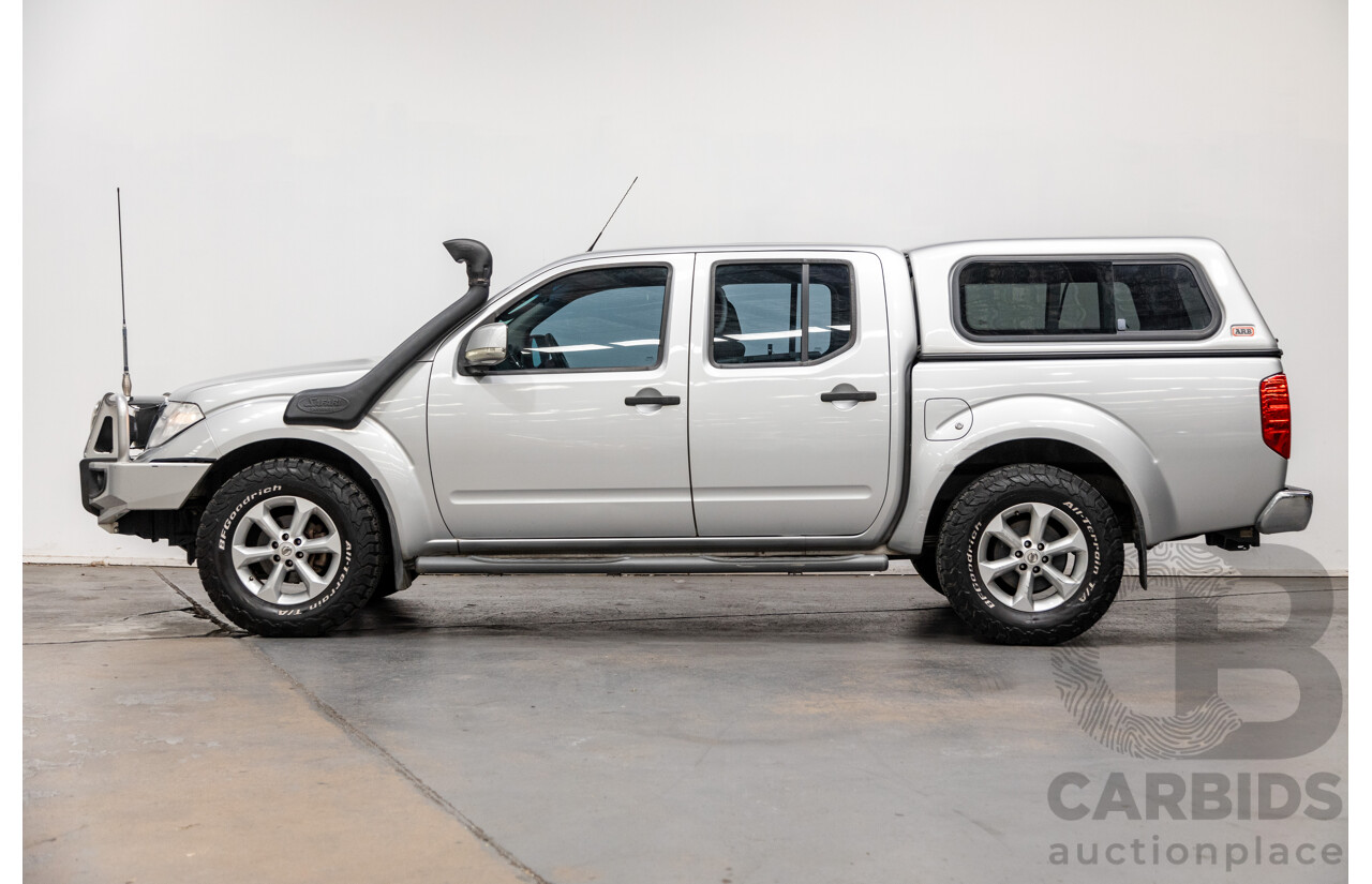 06/2012 Nissan Navara ST (4x4) D40 MY12 4d Dual Cab P/Up Silver Turbo Diesel 2.5L