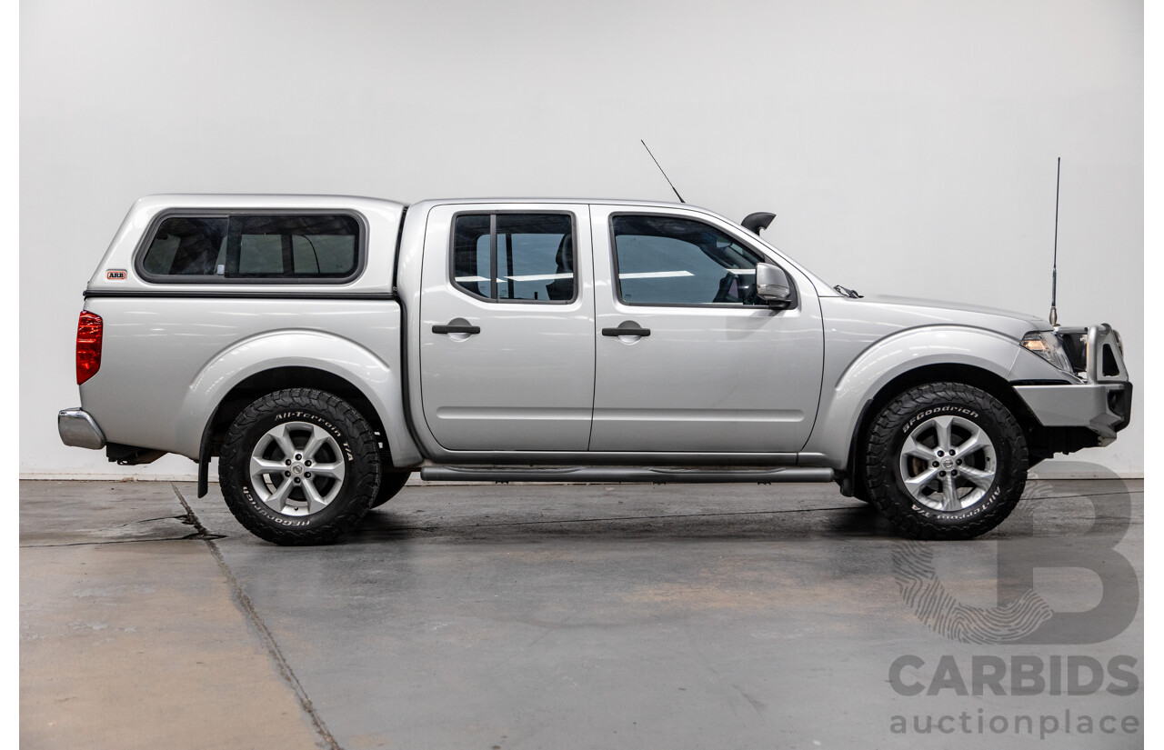 06/2012 Nissan Navara ST (4x4) D40 MY12 4d Dual Cab P/Up Silver Turbo Diesel 2.5L