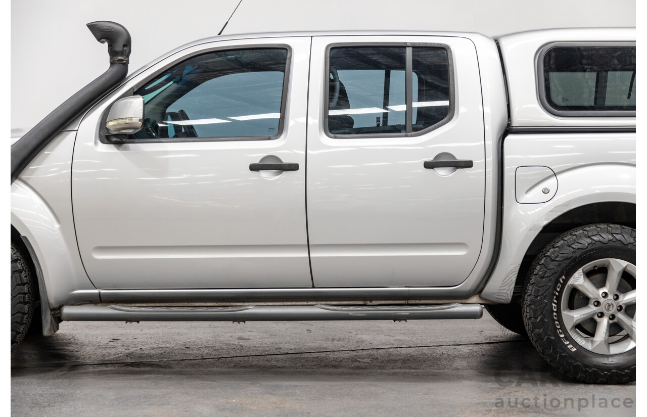 06/2012 Nissan Navara ST (4x4) D40 MY12 4d Dual Cab P/Up Silver Turbo Diesel 2.5L