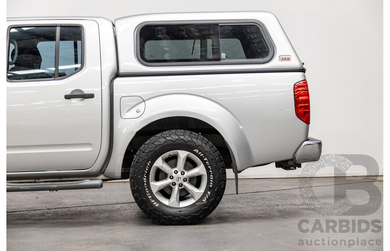 06/2012 Nissan Navara ST (4x4) D40 MY12 4d Dual Cab P/Up Silver Turbo Diesel 2.5L