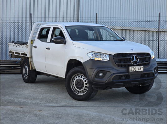 04/2018 Mercedes Benz X-Class X220d Pure 4d Dual Cab Chisana White Turbo Diesel 2.3L