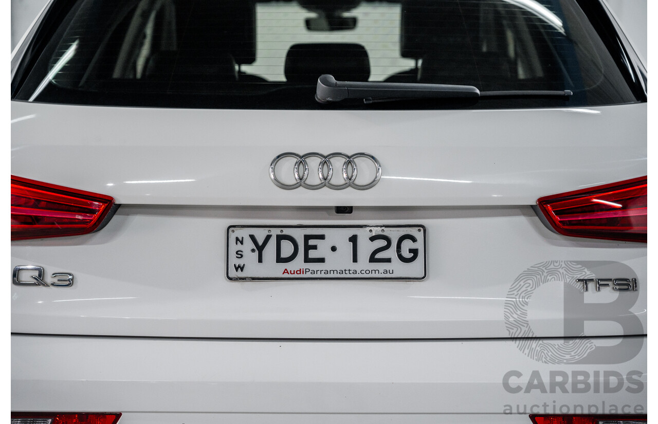 9/2015 Audi Q3 1.4 TFSI (110kw) 8U MY14 4d Wagon Cortina White Turbo 1.4L