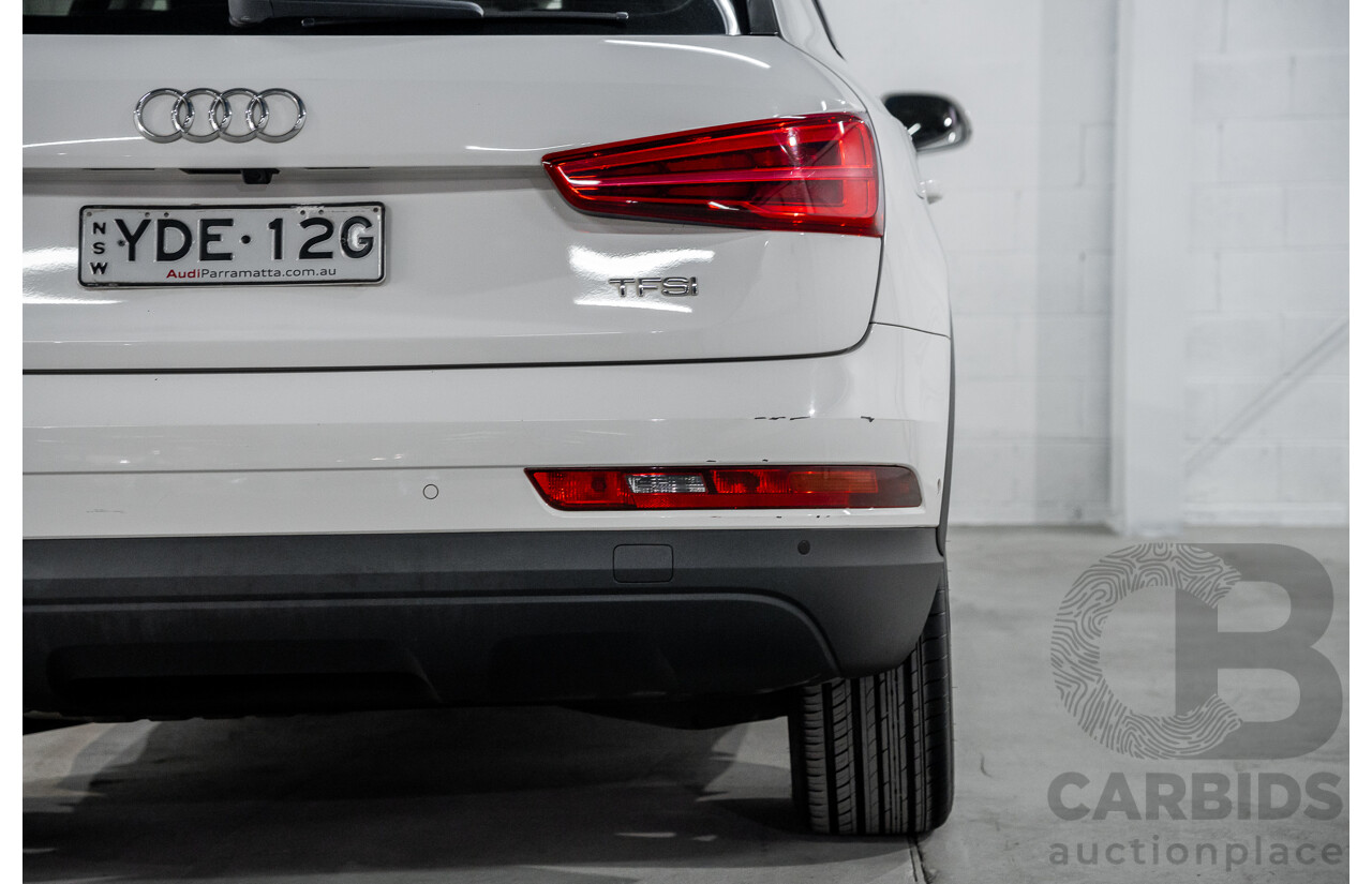 9/2015 Audi Q3 1.4 TFSI (110kw) 8U MY14 4d Wagon Cortina White Turbo 1.4L