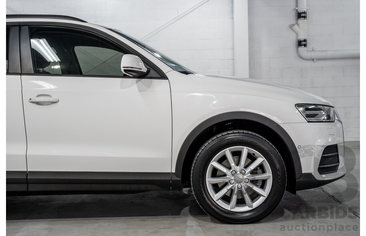 9/2015 Audi Q3 1.4 TFSI (110kw) 8U MY14 4d Wagon Cortina White Turbo 1.4L