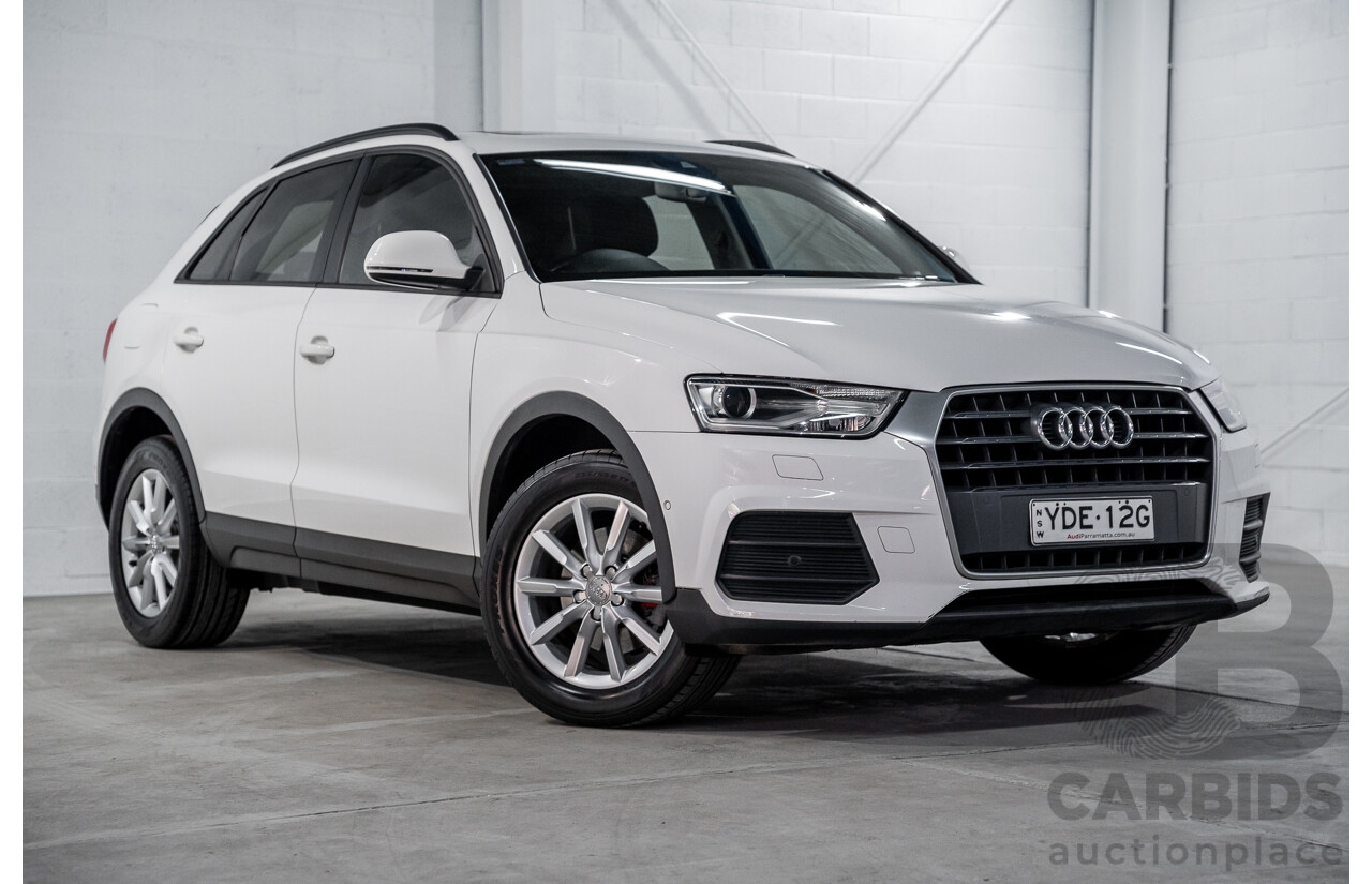 9/2015 Audi Q3 1.4 TFSI (110kw) 8U MY14 4d Wagon Cortina White Turbo 1.4L