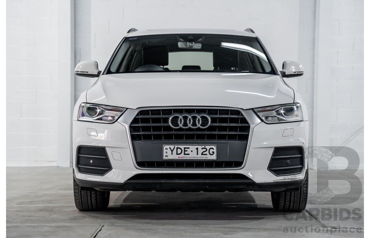 9/2015 Audi Q3 1.4 TFSI (110kw) 8U MY14 4d Wagon Cortina White Turbo 1.4L