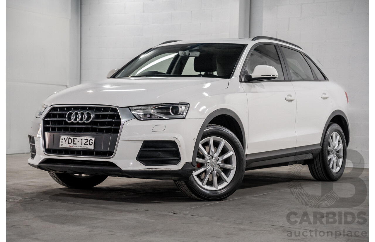 9/2015 Audi Q3 1.4 TFSI (110kw) 8U MY14 4d Wagon Cortina White Turbo 1.4L