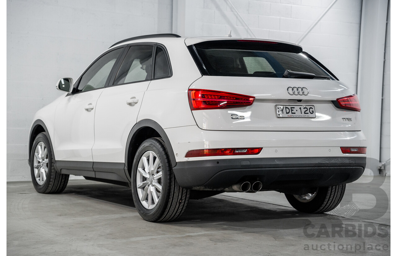 9/2015 Audi Q3 1.4 TFSI (110kw) 8U MY14 4d Wagon Cortina White Turbo 1.4L