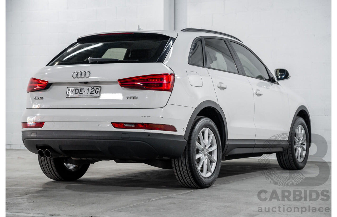 9/2015 Audi Q3 1.4 TFSI (110kw) 8U MY14 4d Wagon Cortina White Turbo 1.4L