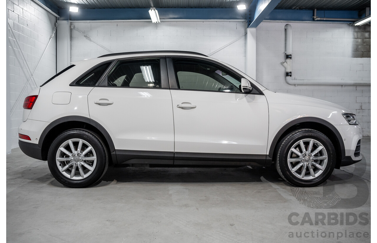 9/2015 Audi Q3 1.4 TFSI (110kw) 8U MY14 4d Wagon Cortina White Turbo 1.4L