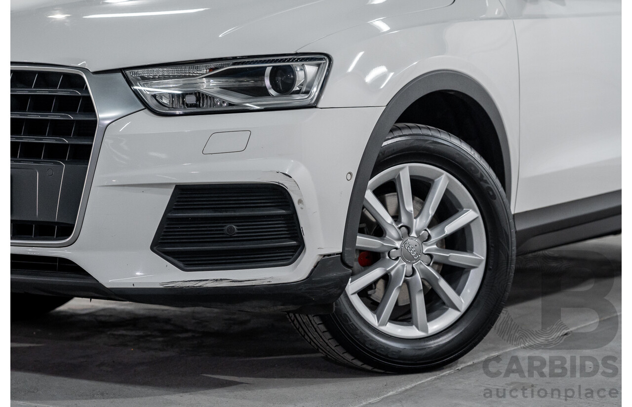 9/2015 Audi Q3 1.4 TFSI (110kw) 8U MY14 4d Wagon Cortina White Turbo 1.4L