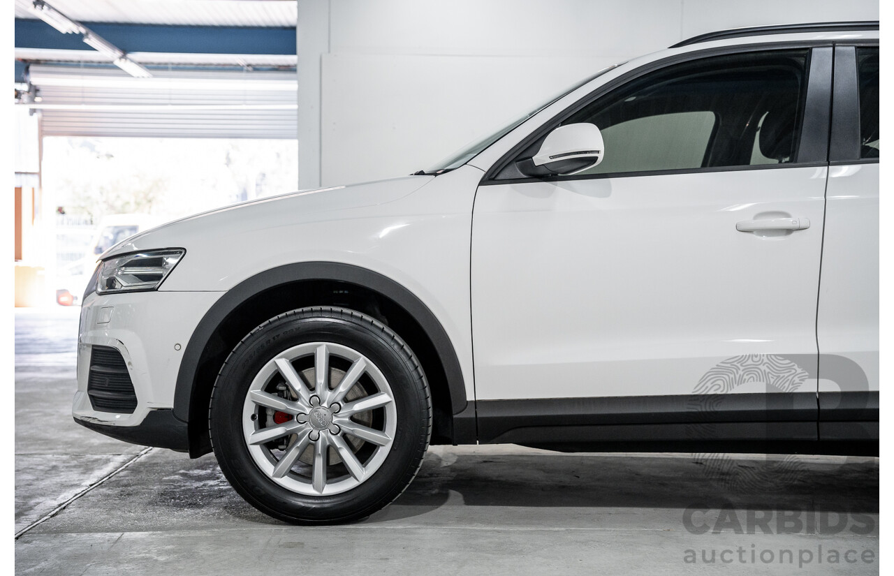 9/2015 Audi Q3 1.4 TFSI (110kw) 8U MY14 4d Wagon Cortina White Turbo 1.4L