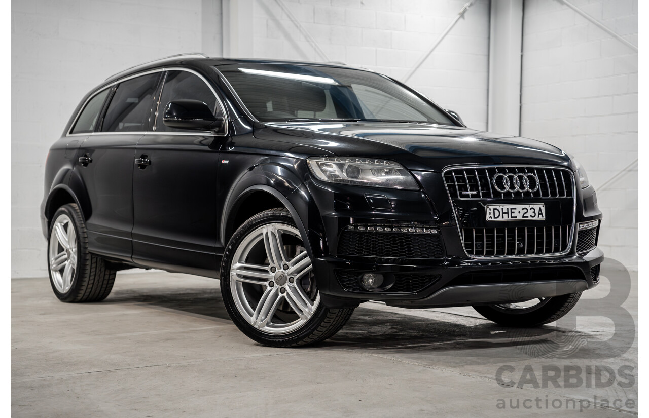 2/2014 Audi Q7 3.0 TDI Quattro MY14 4d Wagon Orca Black Metallic Turbo Diesel 3.0L