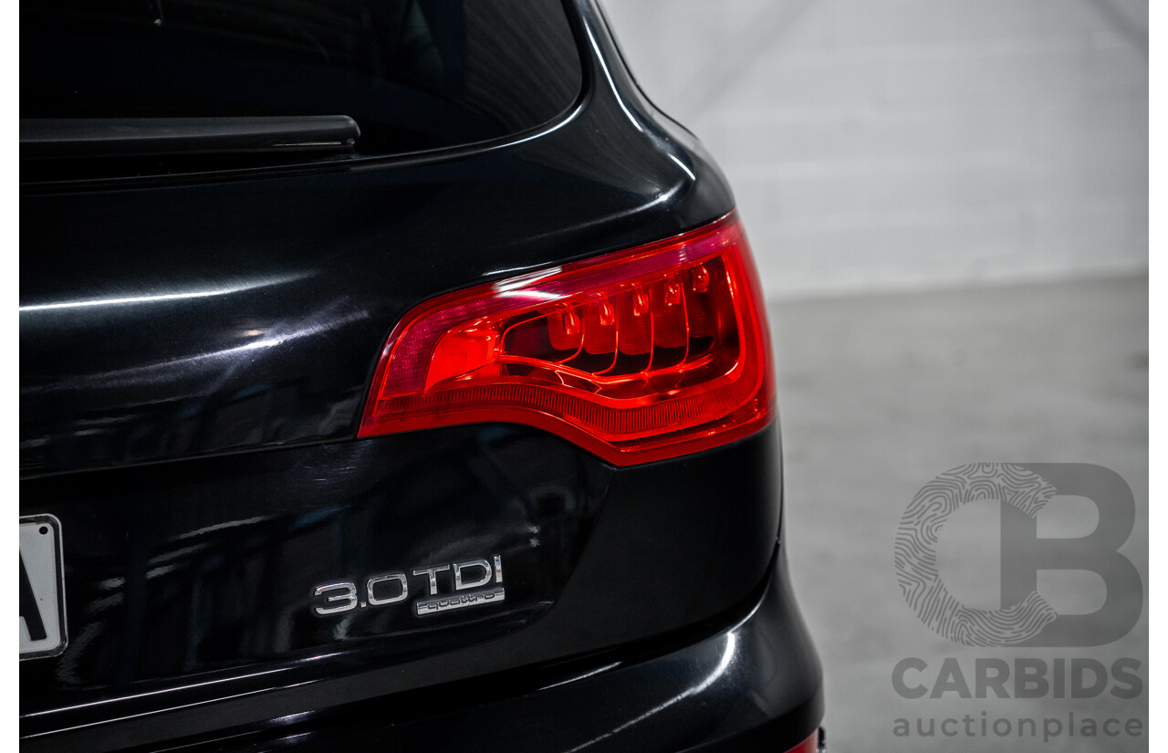 2/2014 Audi Q7 3.0 TDI Quattro MY14 4d Wagon Orca Black Metallic Turbo Diesel 3.0L