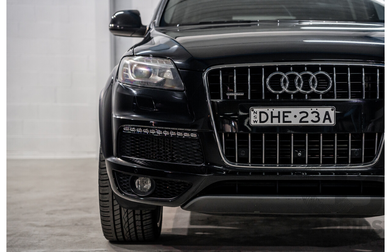 2/2014 Audi Q7 3.0 TDI Quattro MY14 4d Wagon Orca Black Metallic Turbo Diesel 3.0L