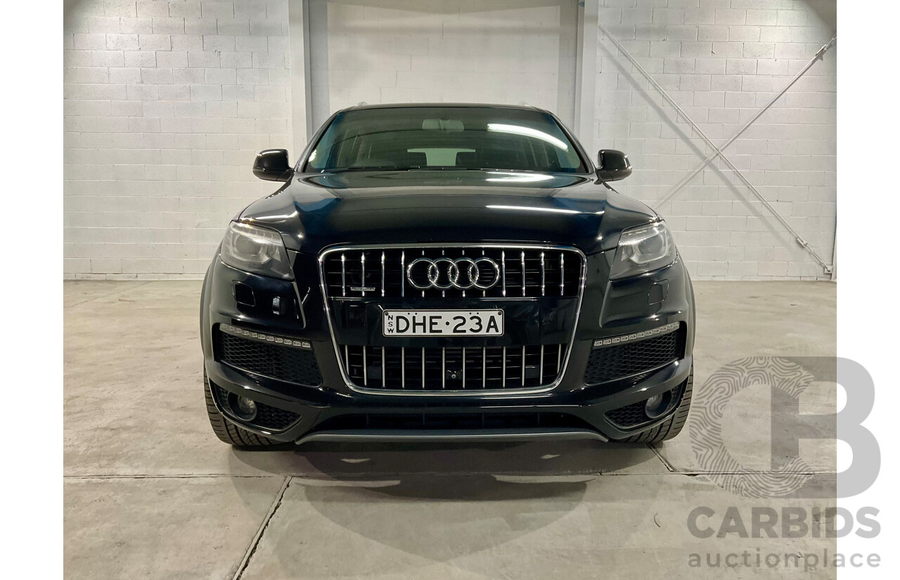 2/2014 Audi Q7 3.0 TDI Quattro MY14 4d Wagon Orca Black Metallic Turbo Diesel 3.0L