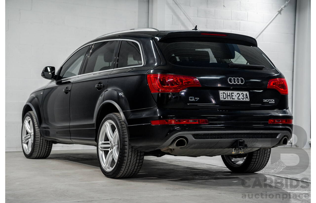 2/2014 Audi Q7 3.0 TDI Quattro MY14 4d Wagon Orca Black Metallic Turbo Diesel 3.0L