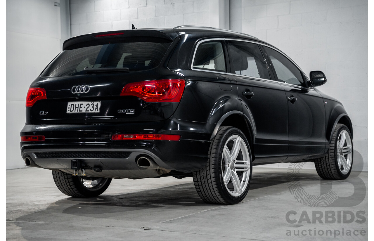 2/2014 Audi Q7 3.0 TDI Quattro MY14 4d Wagon Orca Black Metallic Turbo Diesel 3.0L