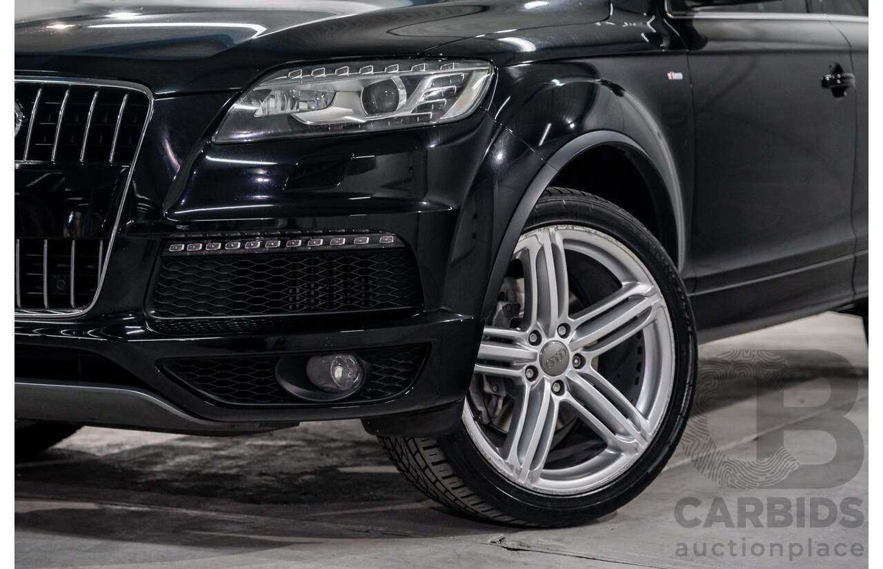 2/2014 Audi Q7 3.0 TDI Quattro MY14 4d Wagon Orca Black Metallic Turbo Diesel 3.0L