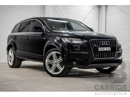 2/2014 Audi Q7 3.0 TDI Quattro MY14 4d Wagon Orca Black Metallic Turbo Diesel 3.0L